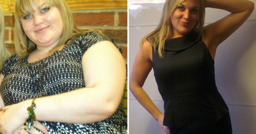 foto sebelum dan sesudah diet malas